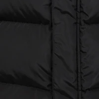Long black down jacket with hood