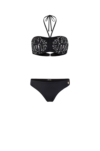 Black Logo Monogram RC Bikini
