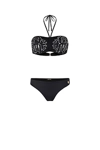 Black Logo Monogram RC Bikini