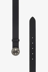 Leather Belt with Logo RC Buckle