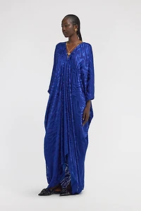 Dévoré Zebra Print Kaftan