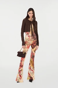 Long-Sleeved T-Shirt With Oriental Print