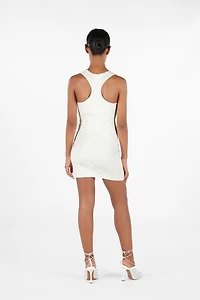 Dress with Wall Print