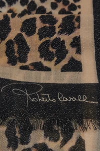 Roberto Cavalli shawl with Queen of Sicily print
