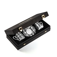 Monogram Black2 Coffe Cups In Gift Box