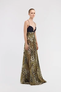 Long dress Jaguar Skin print