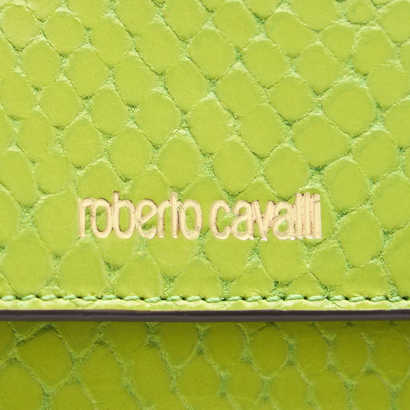 Snake-Effect Card Holder With Logo