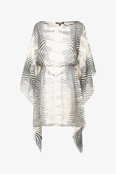 Zebra-Print Caftan