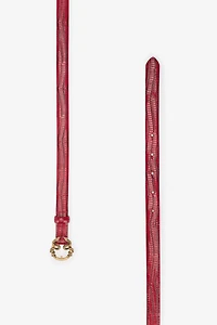 Serpentine Leather Belt