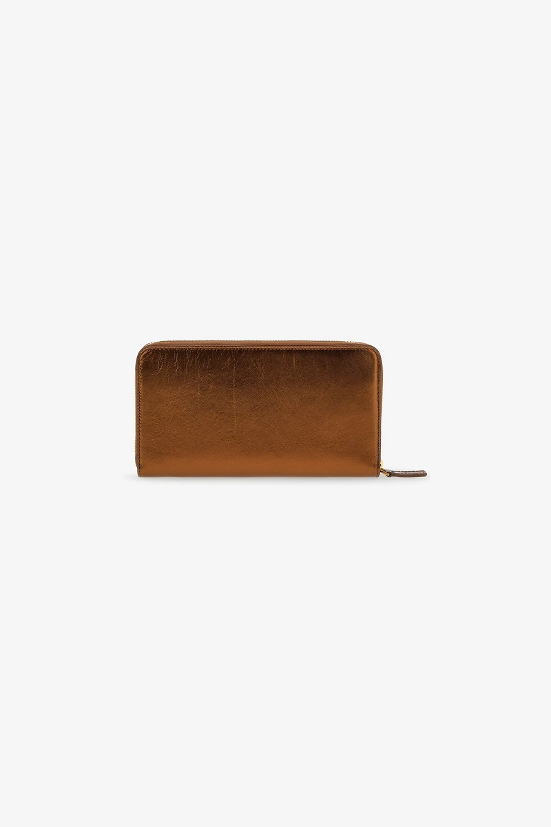 Wallet with Monogram RC and zip