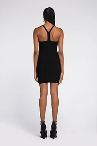 Ribbed-Knit Mini Dress