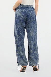 Floral-Print Sports Pants