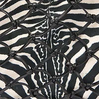 Bag With Mesh And Mini Zebra Print