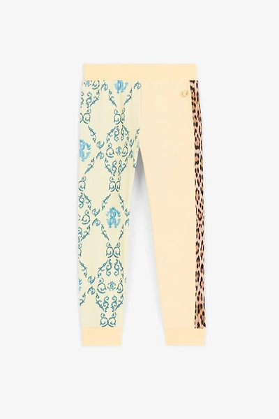 Leopard And Filigree-Print Sweatpants