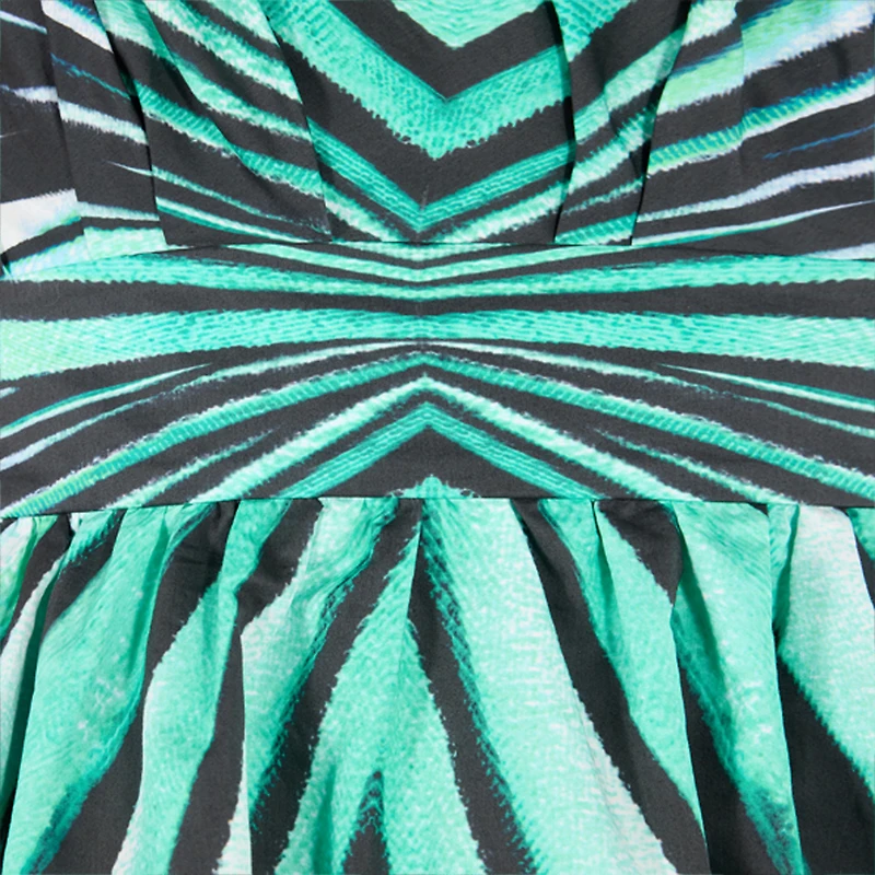 Ray of Sea Print Dress Mini
