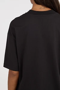 Black T-Shirt With Lovers Club Print