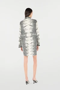 Zebra-Print Long Shirt