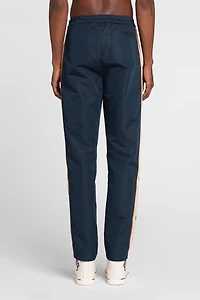 Side-stripe drawstring track pants