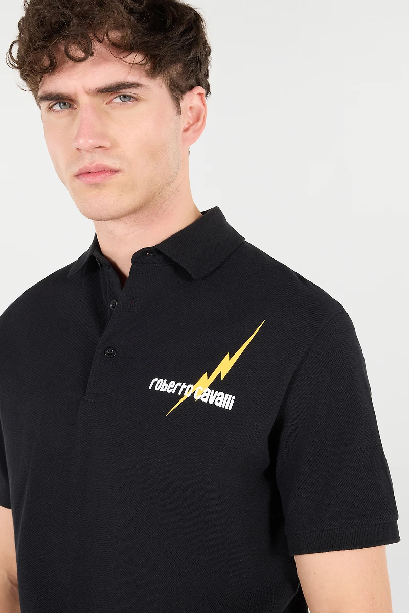 Polo With Print And Logo