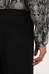 Black Pintuck Trousers