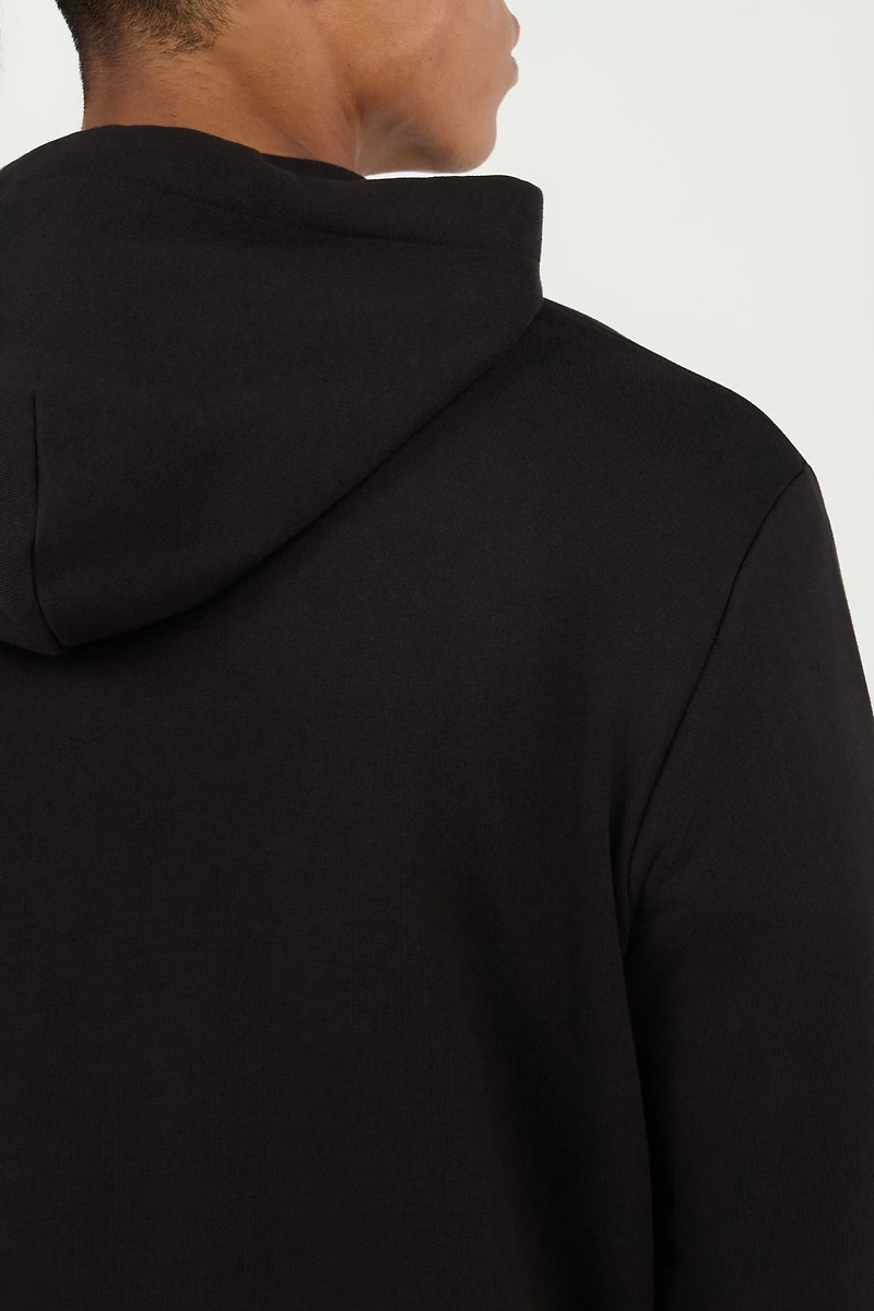 Black Hoodie Sweatshirt With C Logo