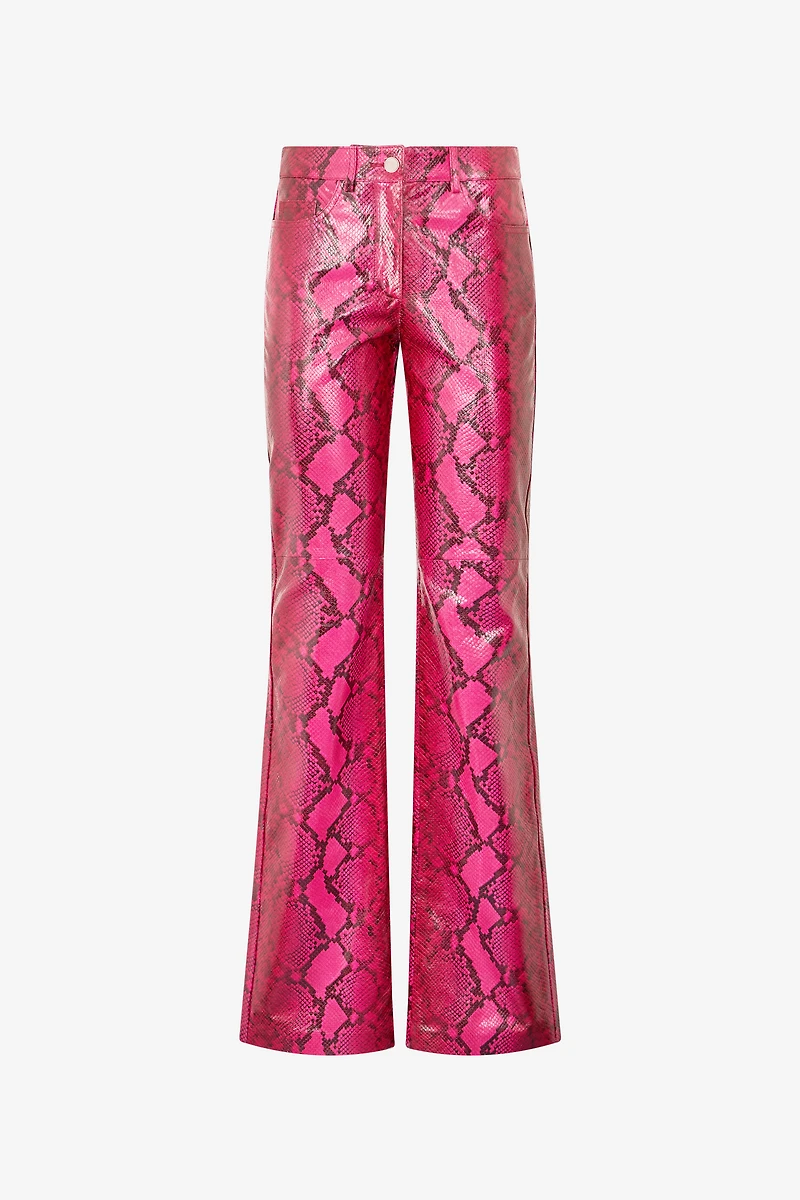 Shiny Python-Print Pants