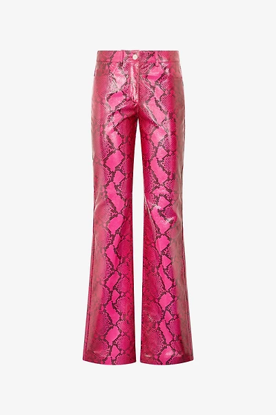 Shiny Python-Print Pants