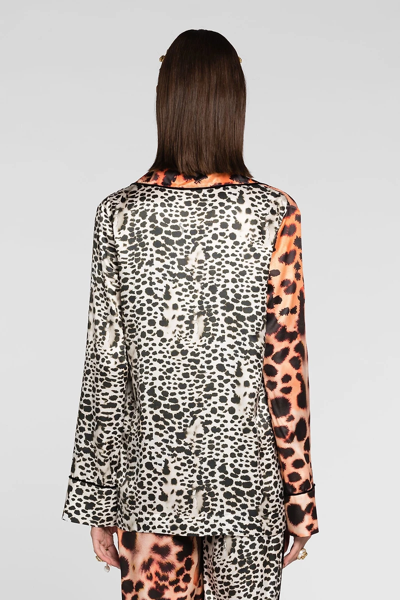 Murena Print Silk Blend Jacket