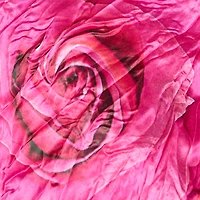 Shirt With Bejeweled Buttons And Rose Print