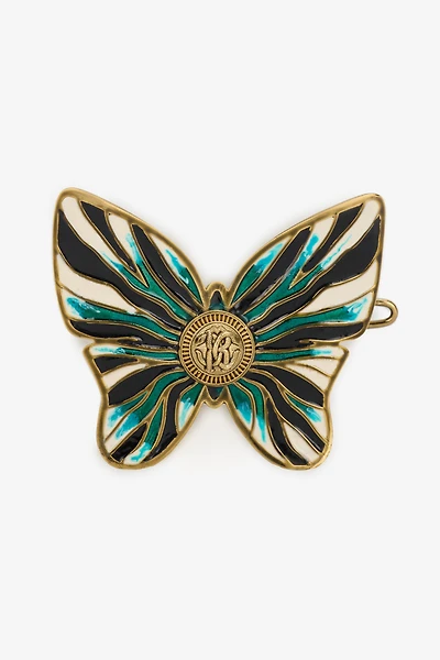Ray Of Sea Print Butterfly Hair Clip