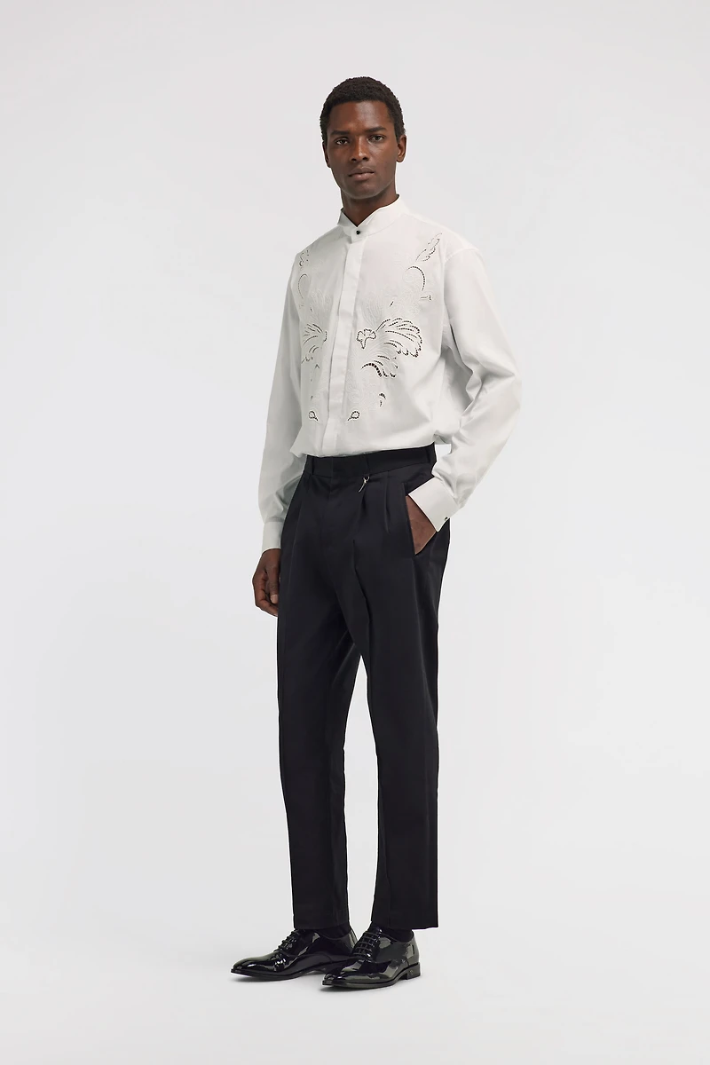 Shirt with Embroidered Details