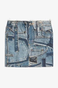 Patchwork Capsule Collection Denim Mini Skirt
