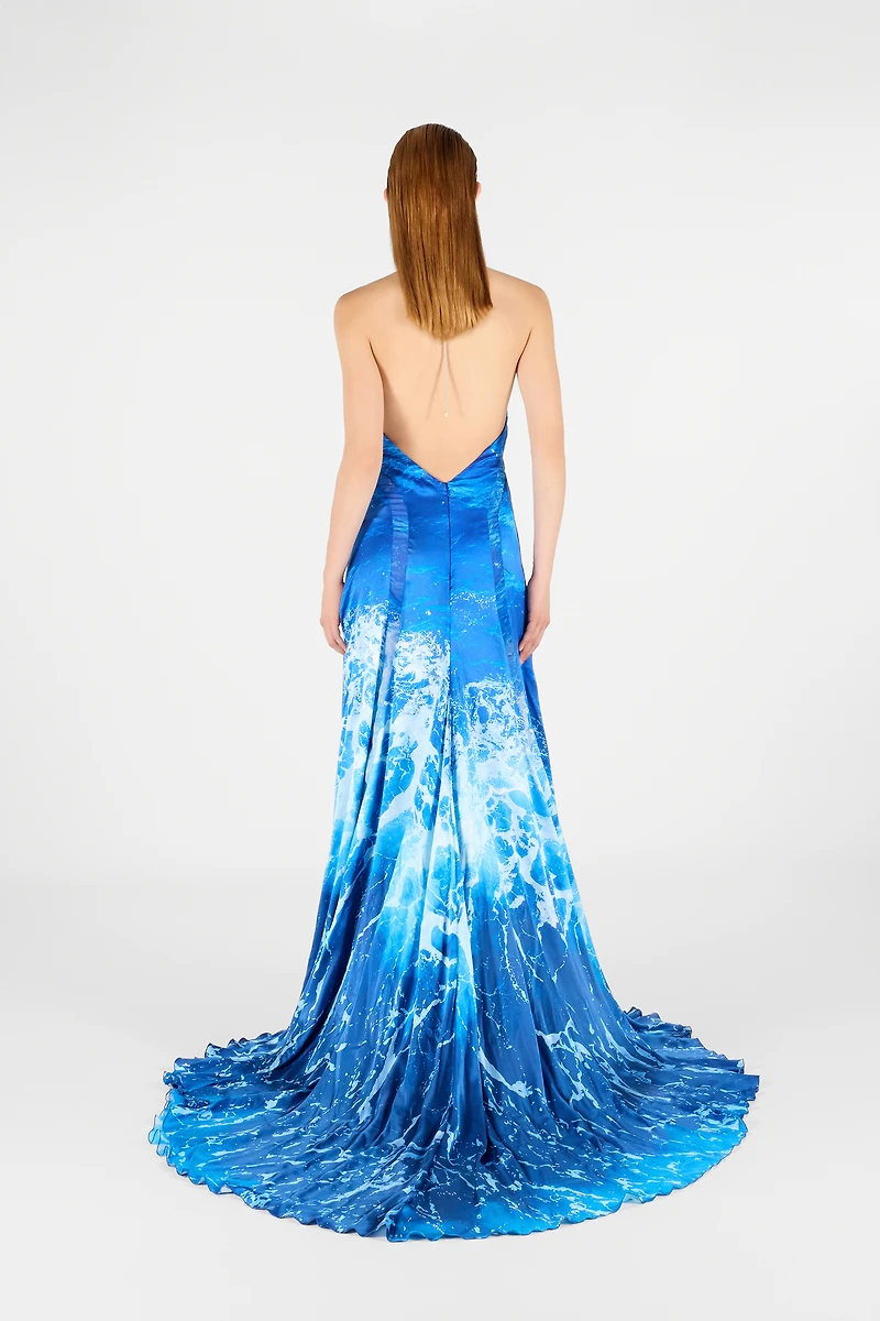 Silk Dress Stretto di Messina Print