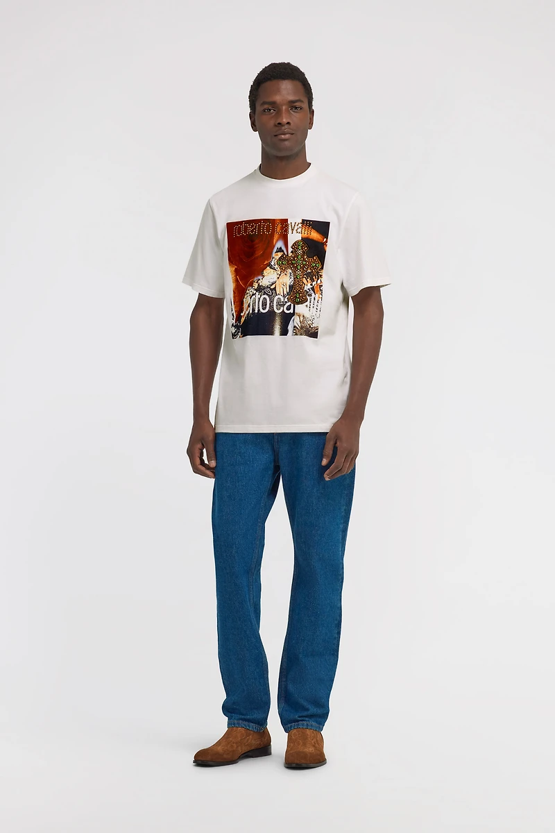 T-shirt with printed logo