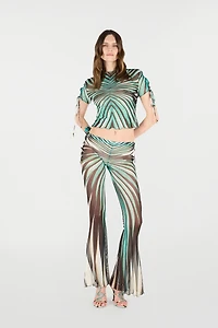 Ray of Sea Print Top