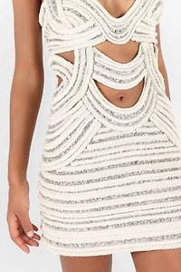 Wall Print Short Dress