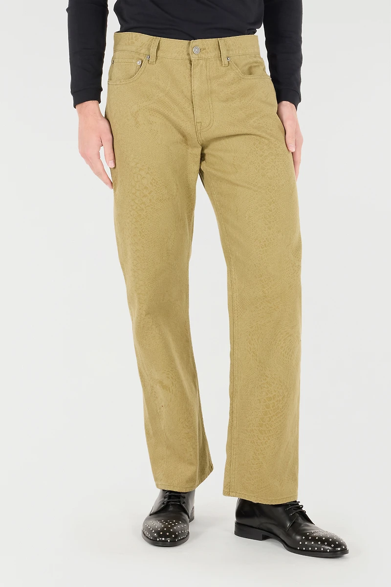 Python-Print Five-Pocket Pants