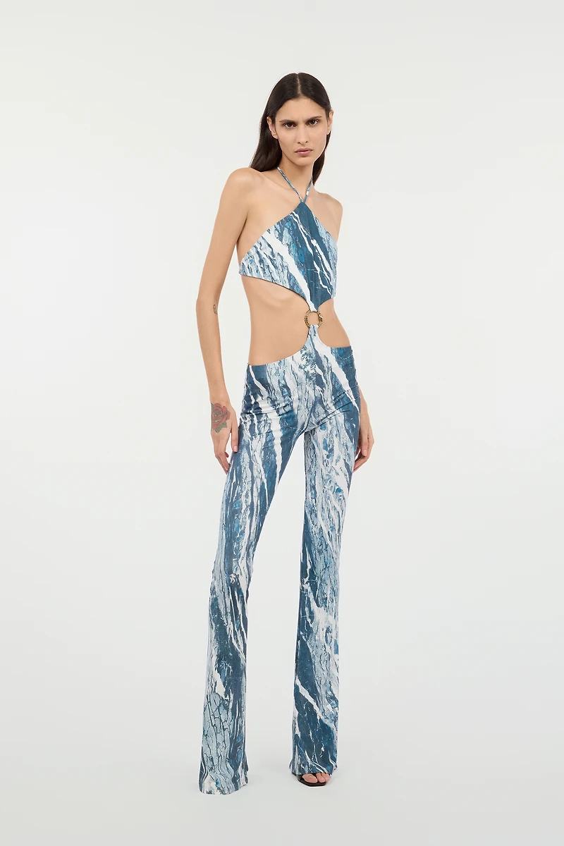 Rubane-Print Jumpsuit