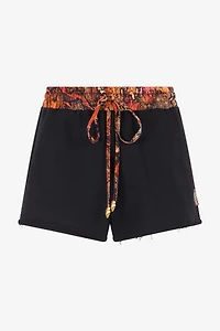 Sports Shorts With Python Print Waistband
