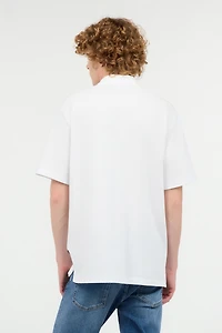 Polo Shirt With Embossed JC Monogram