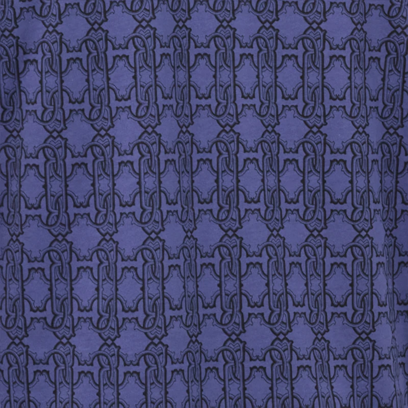 Purple Geometric Print Polo Shirt