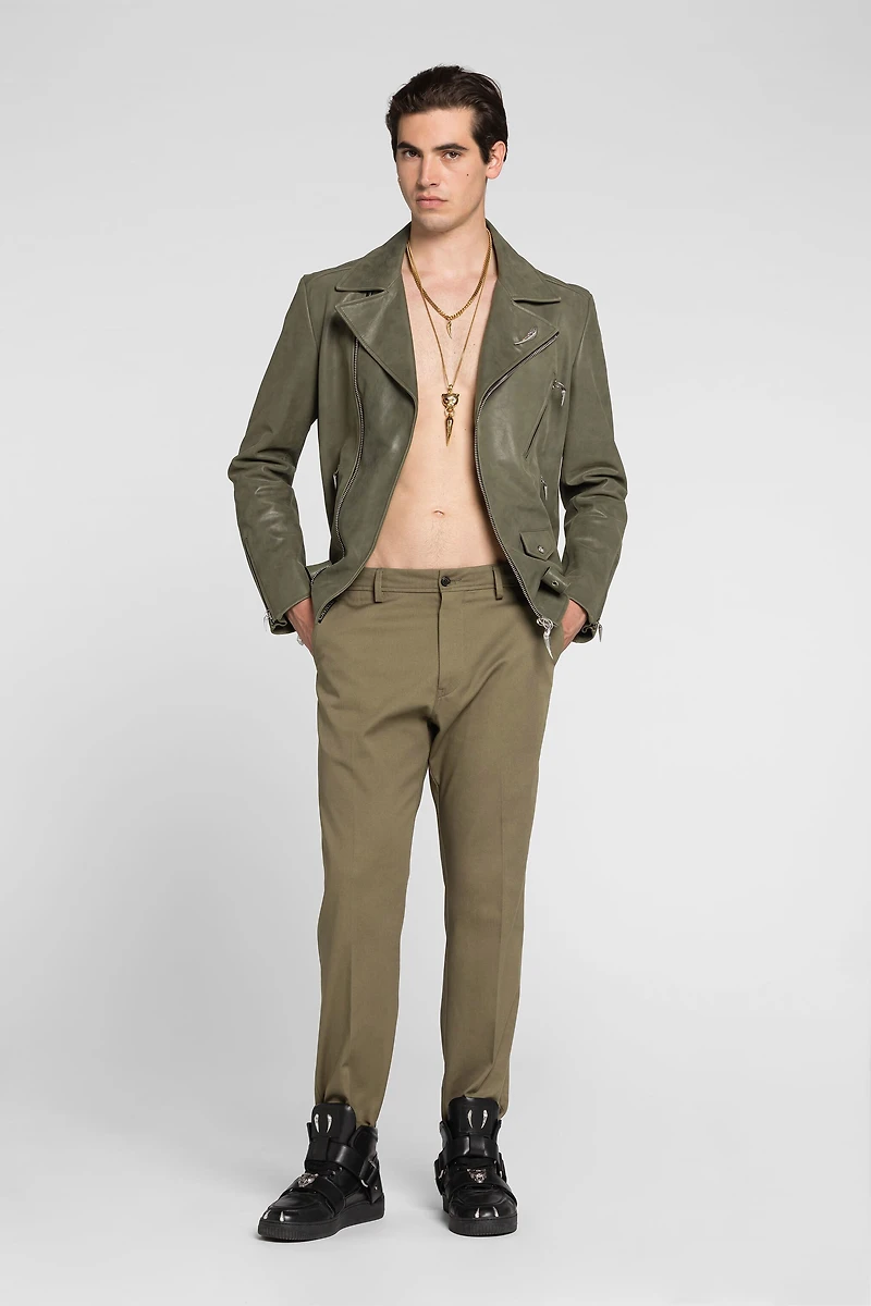 Mirror Snake Slim-Fit Trousers