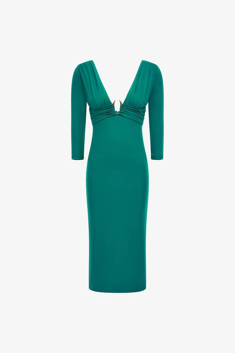 Dress with fang detail