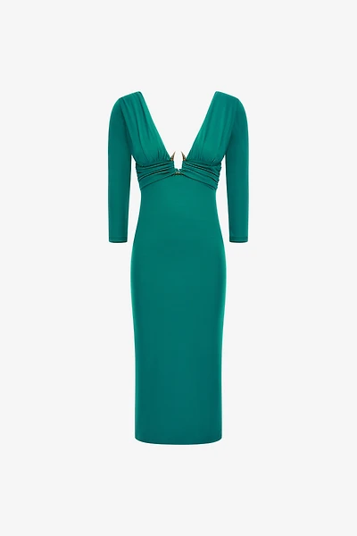 Dress with fang detail