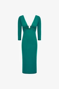 Dress with fang detail