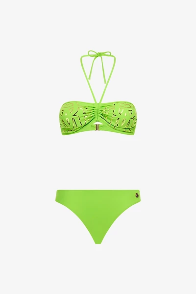 Green Logo Monogram RC Bikini