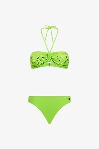Green Logo Monogram RC Bikini