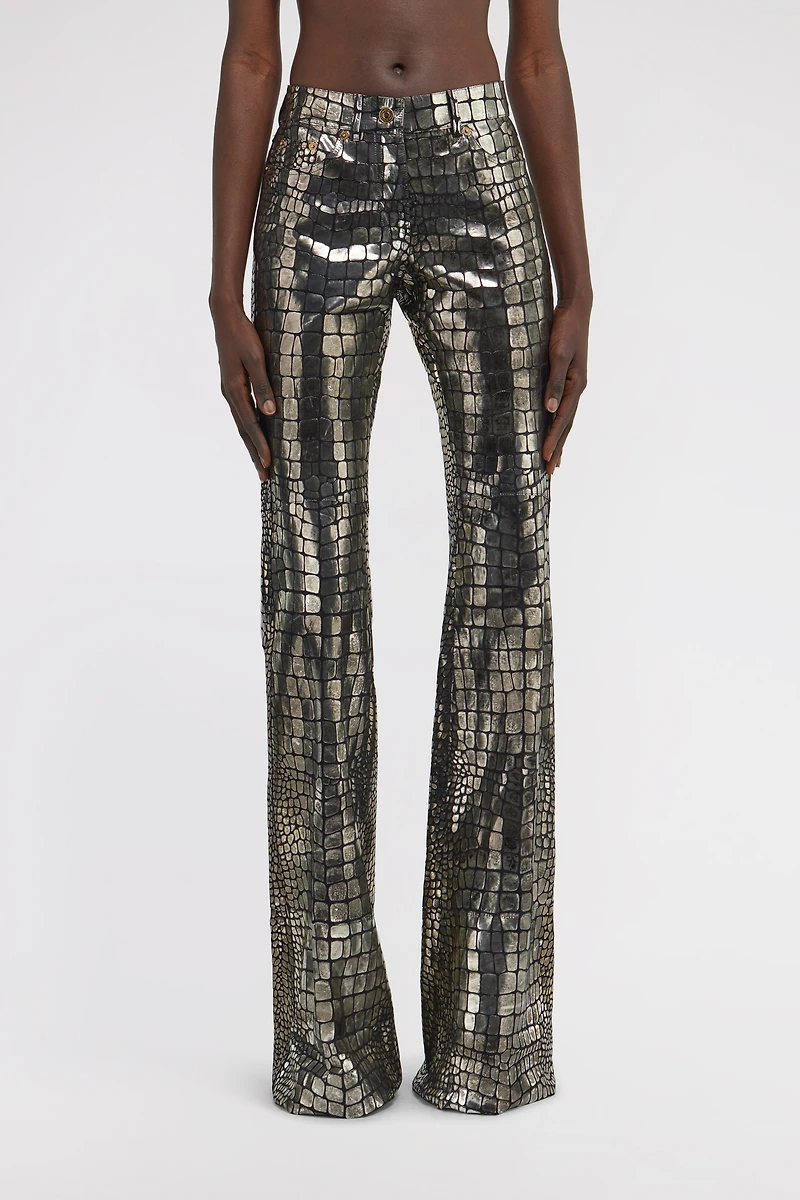 Crocodile Effect Pants