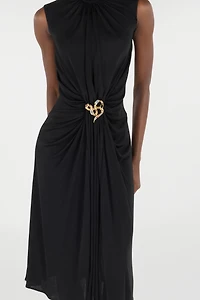 Draped Midi Dress