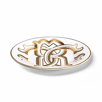 Monogram Gold 2 Bread Plates Set
